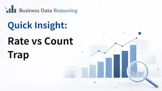 Business Data Reasoning | Quick Insight:  Rate vs Count Trap
