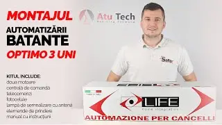 Cum se monteaza automatizarea de poarta batanta Optimo 3 Uni Life