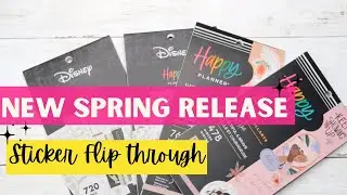 New Happy Planner Spring Release! Sticker Flipthroughs #happyplanner #planneraddict