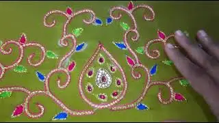 Aari embroidery work and Explain Simple thread work