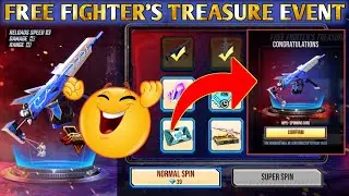FREE FIRE// FREE FIGHTER'S TREASURE EVENT//FULL DETAILS