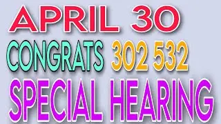 Swertres Hearing Guide &Tips Today April 30 Congrats 302 532