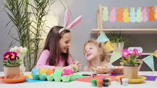 Colorful Easter Bunny Eggs Making Song for Kids | Fun DIY Craft for Spring | #EasterEggs