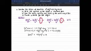 Math 20 Topic 1.6 Parabola and Ellipse March 19, 2021