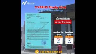 Cyprus Study Visa Approval | Apply for Study Visa in Europe #studyabroad #cyprus #studysuccess #visa