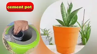 379 | how to make cement pot | cement craft ideas