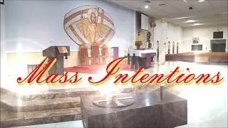 Mass intentions 4th week of april 2020