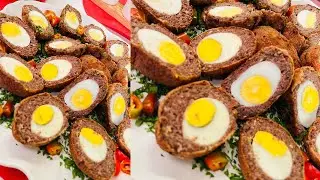 طريقة عمل البيض الاسكتلندي | العزومة مع الشيف فاطمة أبو حاتي