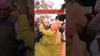 Jat community holds protest march towards Congress Office to support Vice President Jagdeep Dhankhar