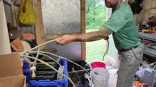 How to strip out BX cable for Scrap copper gold, accidental video LOL
