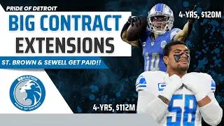 Amon-Ra St. Brown & Penei Sewell Get PAID | Contract Reaction