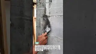 Mortar Corner Patching: Stronger Wall Joints Fast! #construction #masonry #shorts