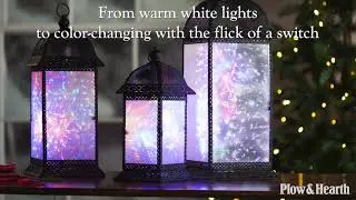 Color Changing Twirling Starlight Lantern SKU# 65D37 - Plow & Hearth