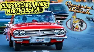 Cruisin the Beach classic car show with Retro Myrtle Beach Guy