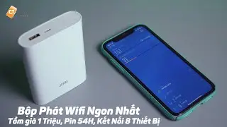 Bộ Ph&aacute;t Wifi Ngon Nhất Tầm Gi&aacute; 1 Triệu, Kết Nối 8 Thiết Bị, Pin Ki&ecirc;m SDP Cực Tr&acirc;u!! ZMI MF855