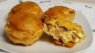 Bacon, Eggs & Cheese Puffs - Easy Appetizer Recipe
