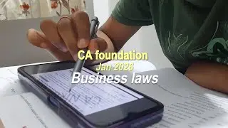 CA Foundation study vlog time-laps| Study With Me (Motivation + Focus)📚💪