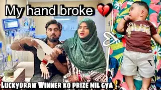 My Hand Broke💔 Grocey Filling At 3am / Kitchen Cleaning With Hasan,😅 Winner Ko Prize Mil Gye he 