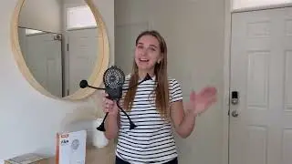 VARAI Freestyle Small Robot Fan, Fun Desk Fan with Suckers, Rechargeable Portable Fan and Phone Stan