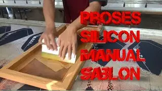 Proses sablon silicon sederhana hasil maxsimal