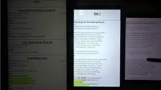 Mobile sheets Synchronise Leader and Follower tablets
