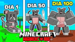 Eu sobrevivi 100 DIAS como um RATO no Minecraft HARDCORE!