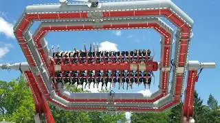 Cyborg: CyberSpin off-ride POV Six Flags Great Adventure