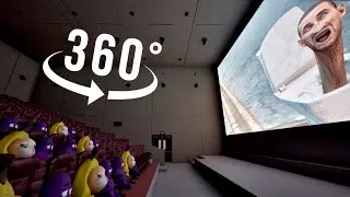 Skibidi Toilet - CINEMA HALL Banana Cat Grimace Shake  | VR/360&deg; Experience| ACGame Animations