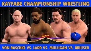 WWE 2K17 - Ladd vs. Mulligan vs. Von Raschke vs. Bruiser