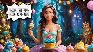 Disney Princess Cupcake Party! Disney Princess game!