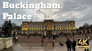 [4K] Buckingham Palace Walking Tour | London | Home to the Royal Family | 4K | UHD