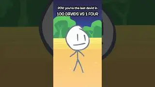100 DAVIDS VS. 1 FOUR #bfb #tpot #bfdia #bfdi