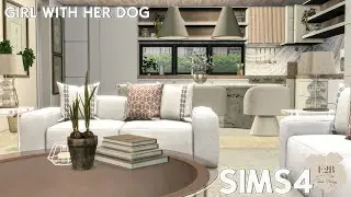 ДЕВУШКА С СОБАКОЙ &ndash; УЮТНЫЙ ДОМ | Sims 4 CC Speed ​​Build | ССЫЛКА ДЛЯ СКАЧИВАНИЯ (TRAY+CC+CC LINKS)