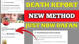 How to Remembering Someone Facebook id 2024 | Death report new appeal 2024 | death report appeal