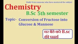 Conversion of Fructose into Glucose & Mannose | B.Sc 5th semester