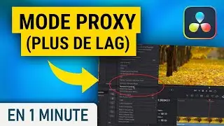 Utiliser le mode Proxy pour moins de lag sur DaVinci Resolve