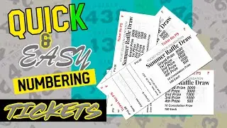 How to Make   Quick & Easy Numbering Tickets using Adobe Photoshop & Excel.