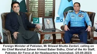 FOREIGN MINISTER OF PAKISTAN CALLS ON AIR CHIEF