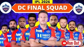DC Final Squad IPL 2026 🔥 Delhi Capitals | Run Out
