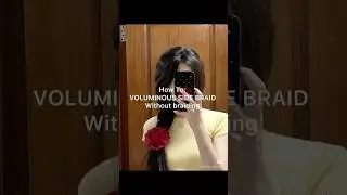 Voluminous side braid #hairstyle #koreanhairstyles #music #vlog