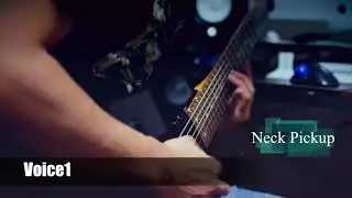 Fishman fluence modern 7-string pickup (Voice1/Voice2 Comparison )