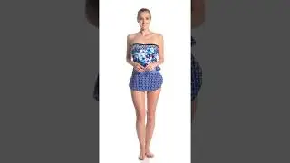 Maxine Stargazer Sarong One Piece Swimsuit | SwimOutlet.com