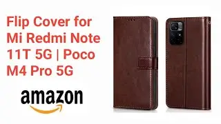 WOW Imagine Flip Cover/Back Case Cover for Mi Redmi Note 11T 5G | Poco M4 Pro 5G | Leather Finish