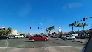 Driving on Bolsa Ave, California