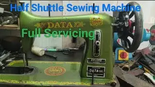 Half shuttle Sewing Machine Full Service Done 👍. 