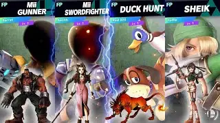 Super Smash Bros. Amiibo Battle Fest #3 (Barret Vs. Aerith Vs. Red XIII Vs. Yuffie)