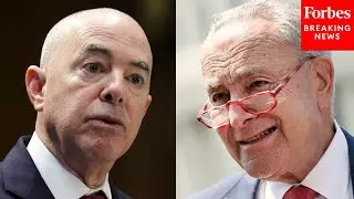 Chuck Schumer Asked Point Blank If The Senate Would Hold A Trial Of Sec. Mayorkas If He Is Impeached