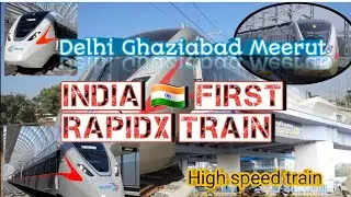 भारत कि प्रथम  train 🚆  namo bharat Delhi_Ghaziabad_Meerut  #rapidxtrain #meerutmetro