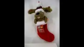 Animated Singing & Motion PUPPY STOCKING