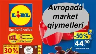 Çexiyada market qiymetleri 2024
